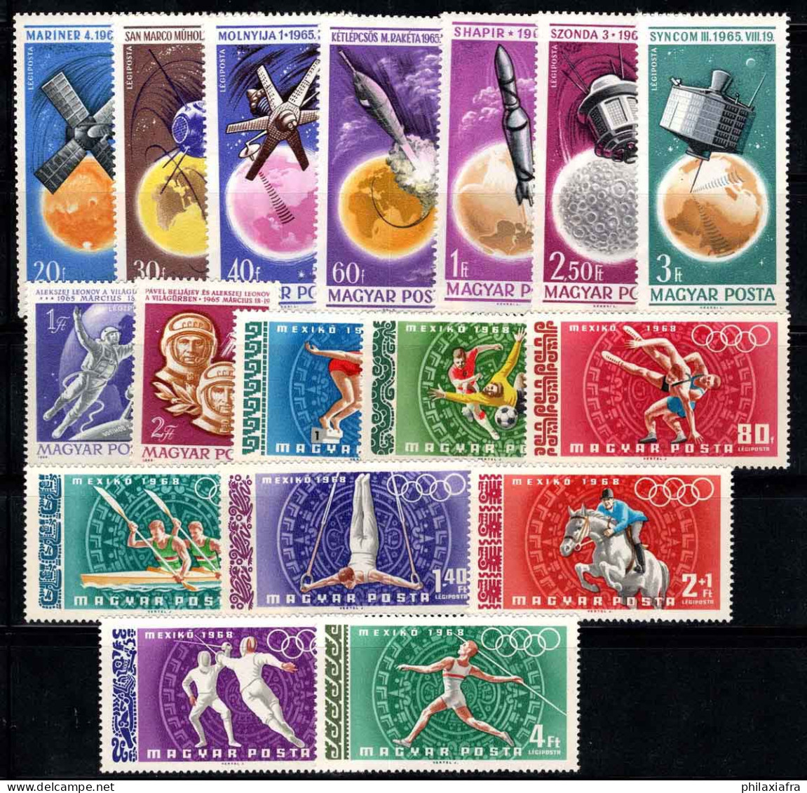 Hongrie 1965-68 Neuf ** 100% Neuf ** Recherche Spatiale, Jeux Olympiques - Unused Stamps