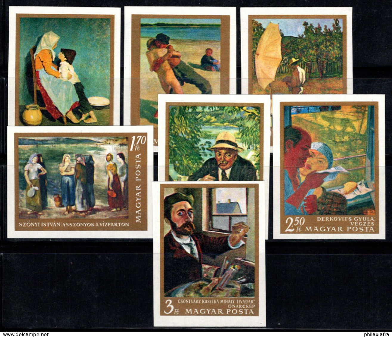 Hongrie 1967 Mi. 2370-76 B Neuf ** 100% Peintures Du Musée Des Beaux-arts Du Canada - Unused Stamps