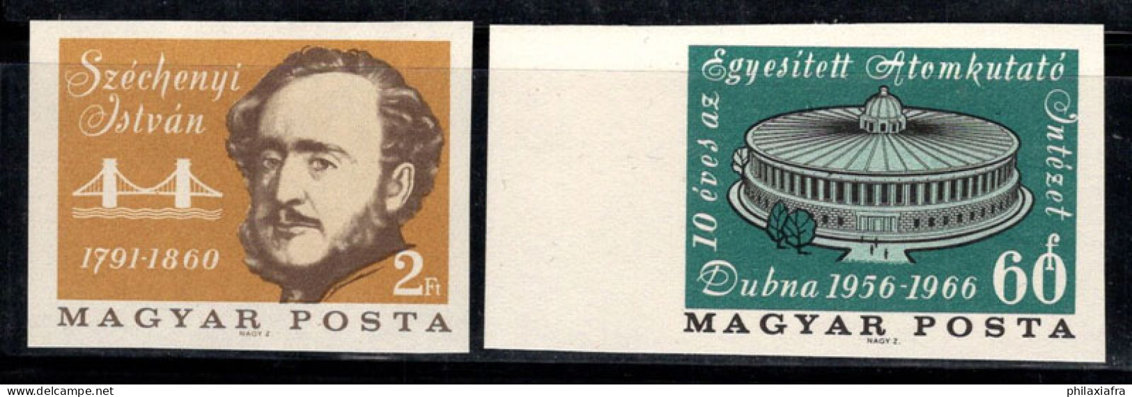 Hongrie 1966 Mi. 2238,2240 B Neuf ** 100% L'homme D'État Szèchenyi, Recherche Nucléaire - Unused Stamps