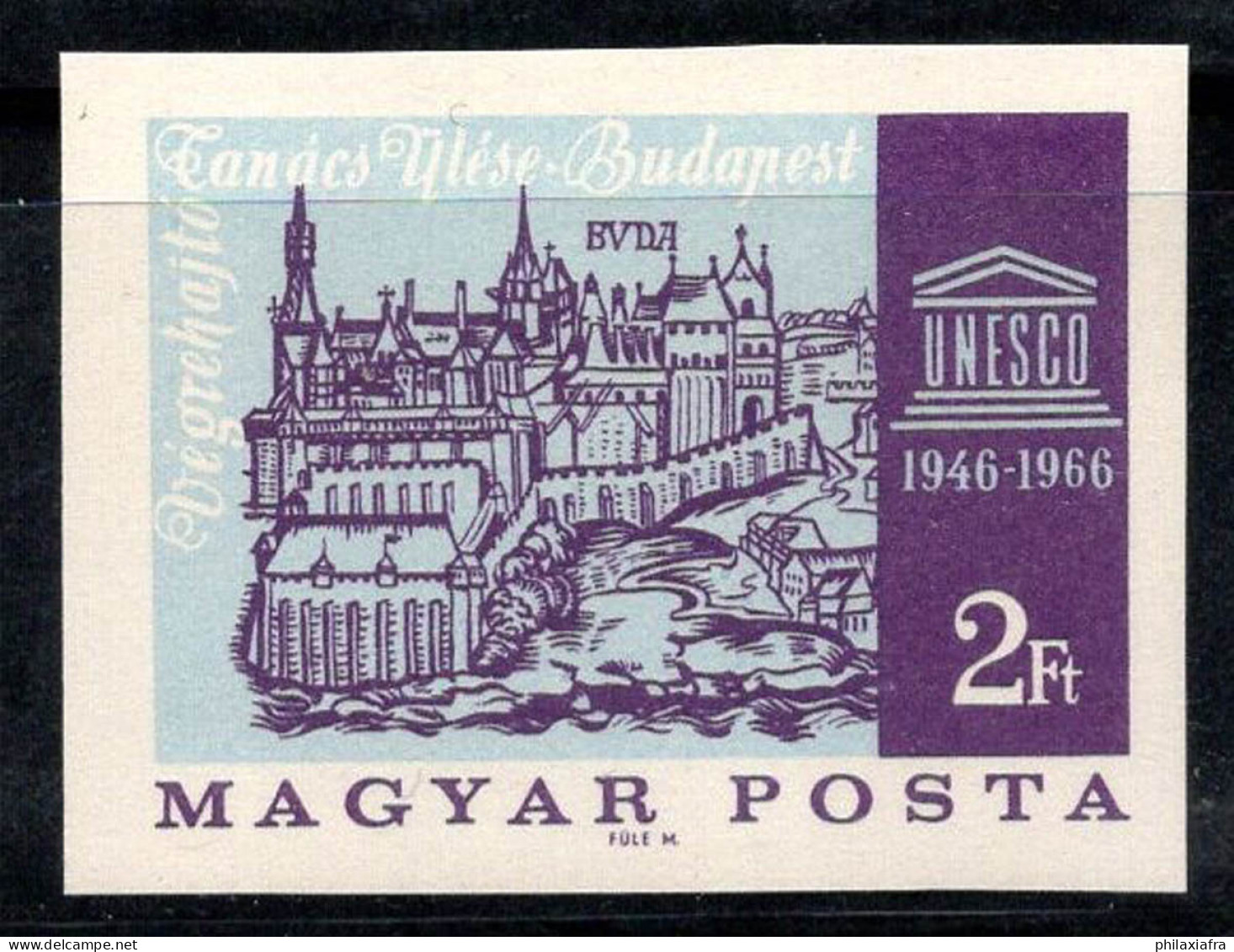 Hongrie 1966 Mi. 2241 B Neuf ** 100% 2 Pieds, Château De Buda, UNESCO - Unused Stamps