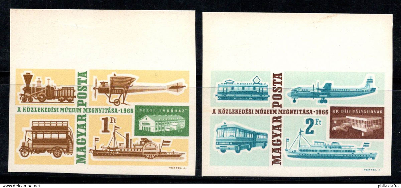 Hongrie 1966 Mi. 2220-21 B Neuf ** 100% Musée Des Transports - Nuevos