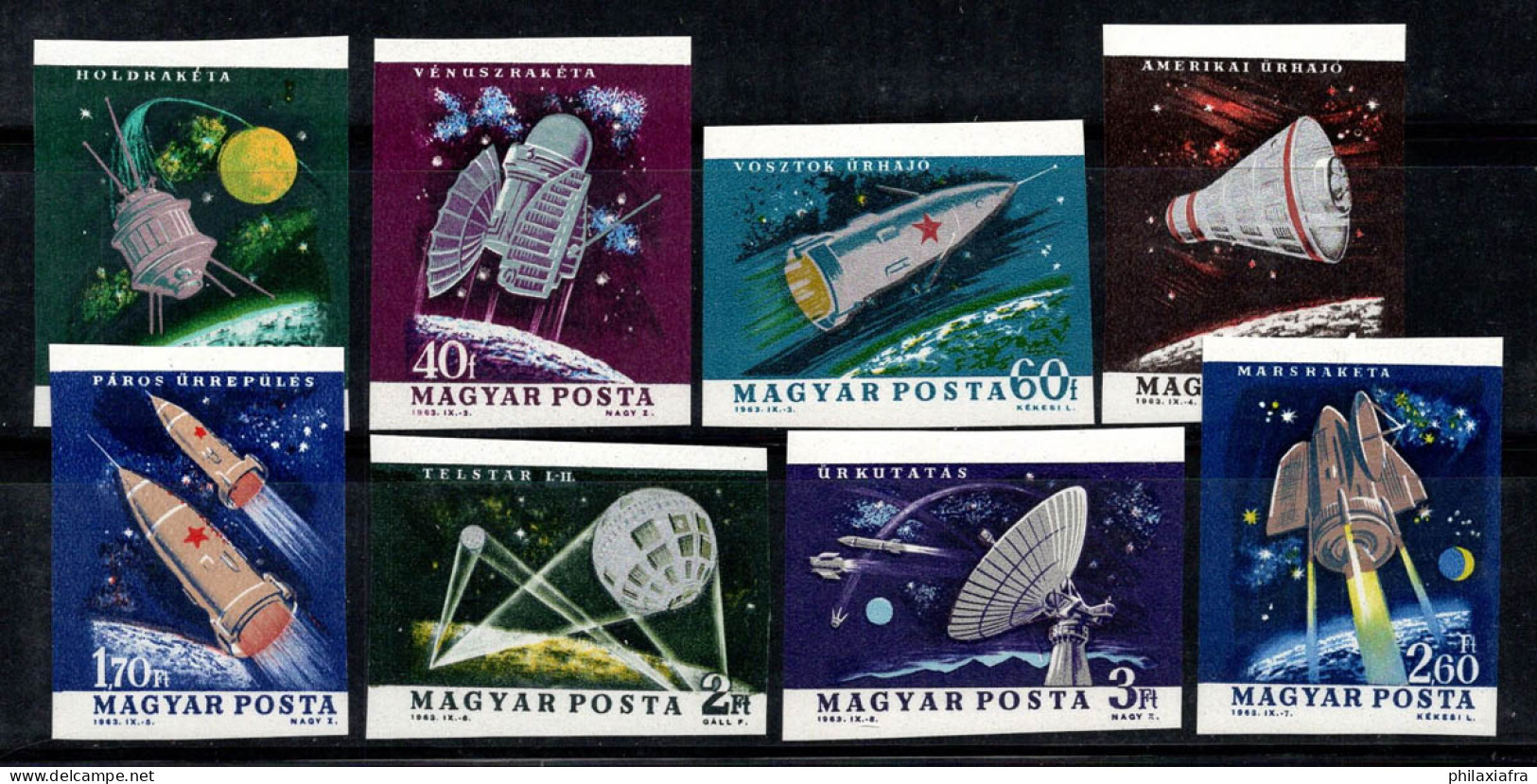 Hongrie 1964 Mi. 1991-98 B Neuf ** 100% Exploration Spatiale - Unused Stamps