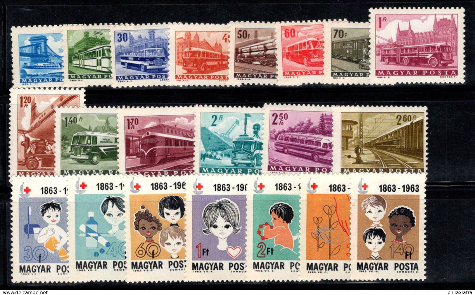 Hongrie 1963 Neuf ** 100% Moyens De Transport,Croix-Rouge - Unused Stamps