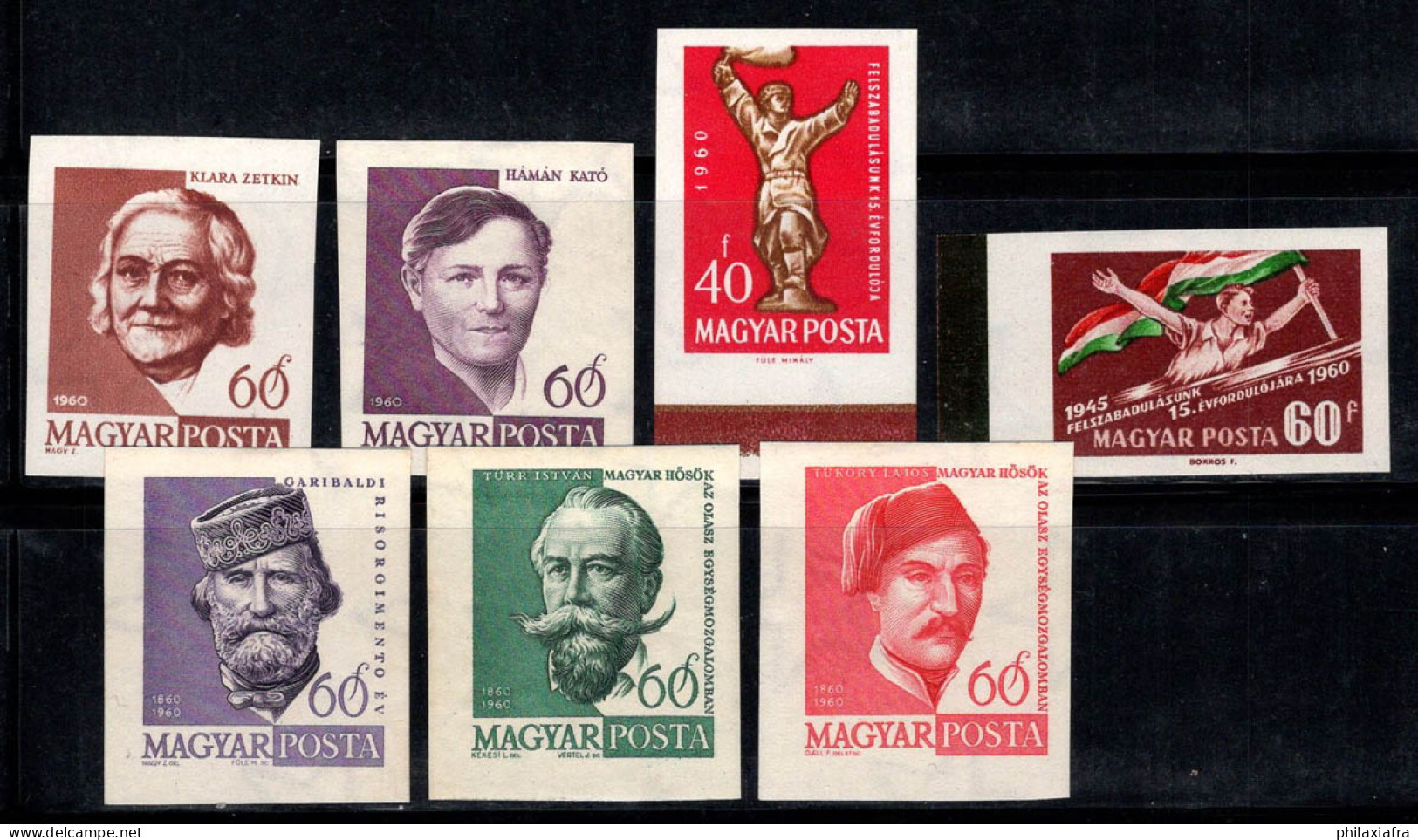 Hongrie 1960 Neuf ** 100% Femme, Libération, Garibaldi... - Neufs