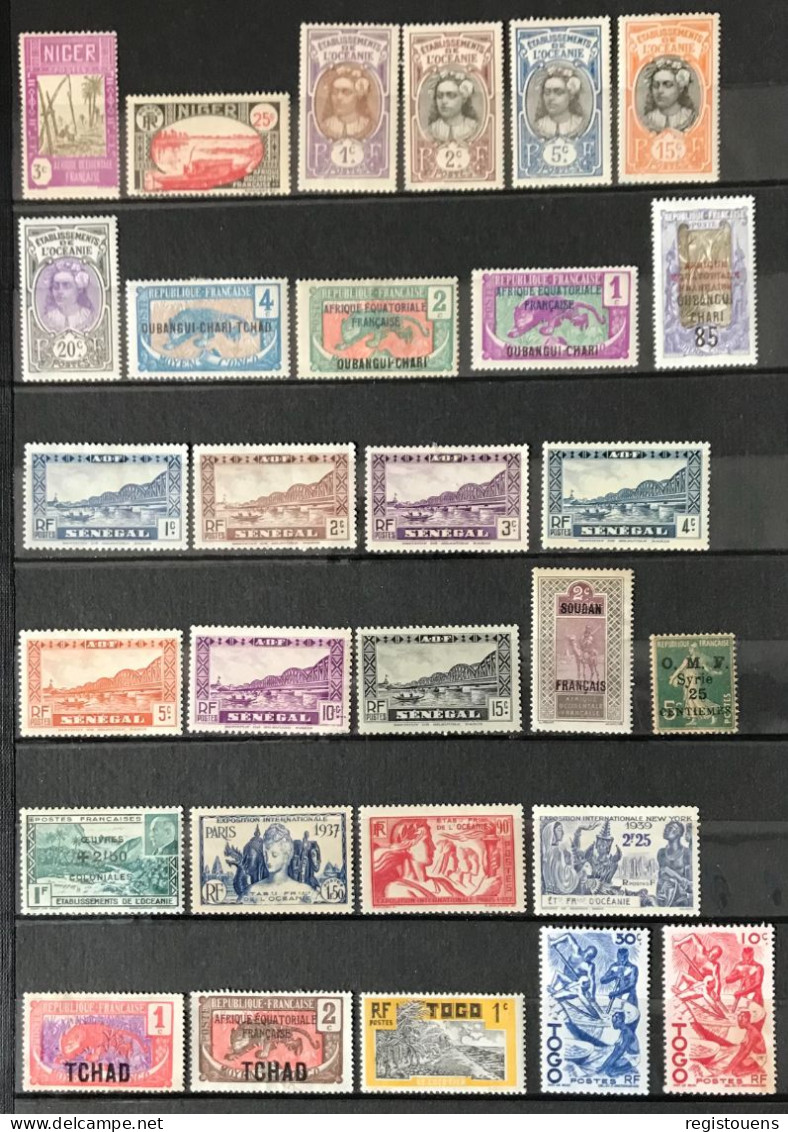 Lot De 101 Timbres Divers Colonies Françaises - Andere & Zonder Classificatie