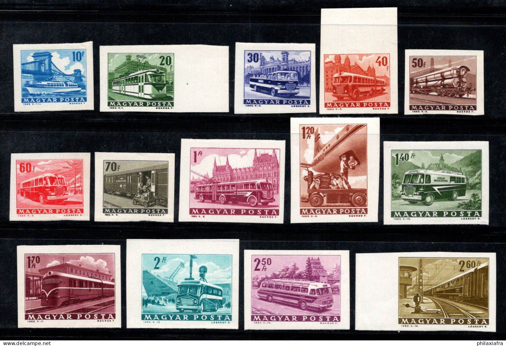 Hongrie 1963 Mi. 1924-37 B Neuf ** 60% Moyens De Transport - Unused Stamps
