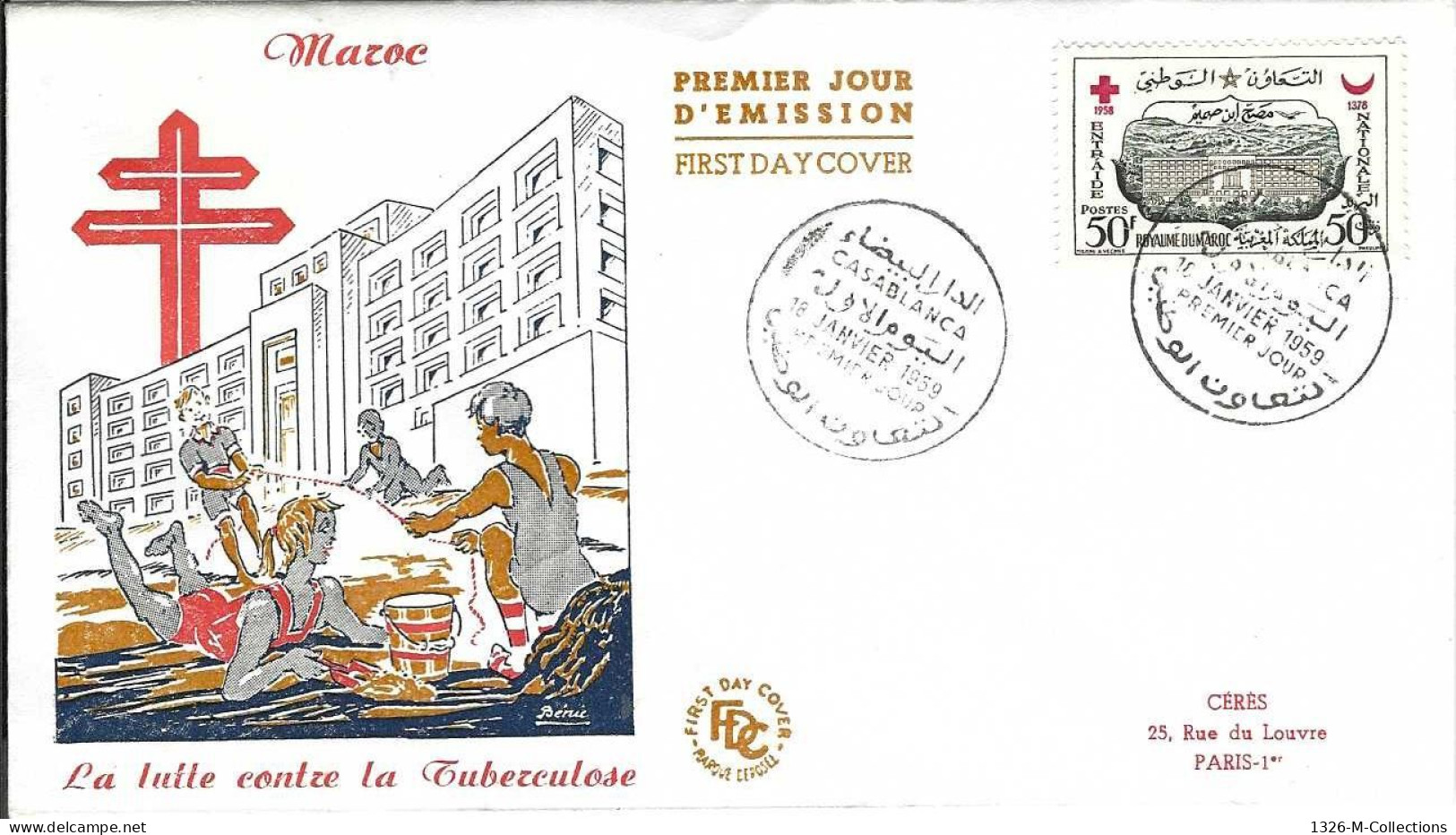 Envellope MAROC 1e Jour N° 389 Y & T - Maroc (1956-...)