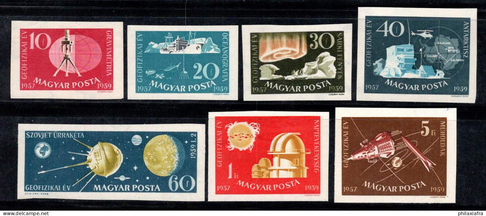 Hongrie 1959 Mi. 1571-77 B Neuf ** 80% Année Géophysique Internationale - Unused Stamps