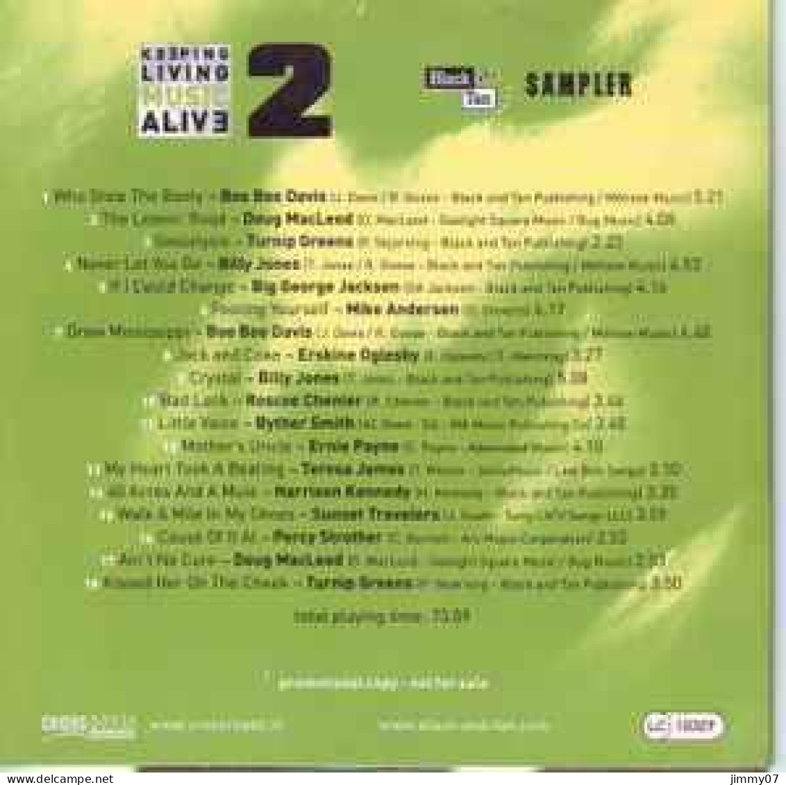 Various - Keeping Living Music Alive 2 (CD, Comp, Promo, Car) - Blues