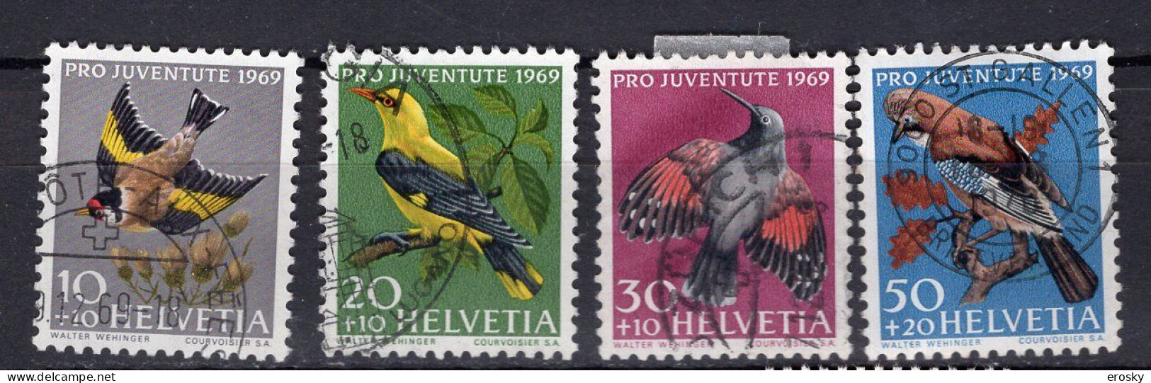 T3008 - SUISSE SWITZERLAND Yv N°846/49 Pro Juventute - Oblitérés