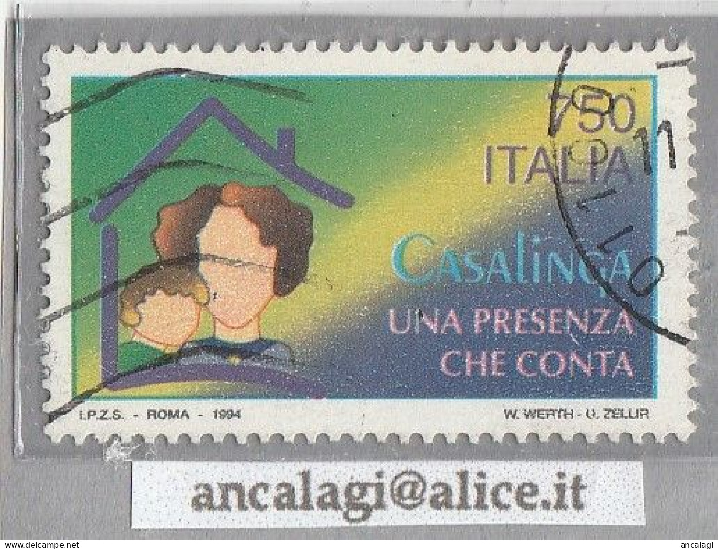 USATI ITALIA 1994 - Ref.0685A "IL LAVORO DELLA CASALINGA" 1 Val. - - 1991-00: Gebraucht