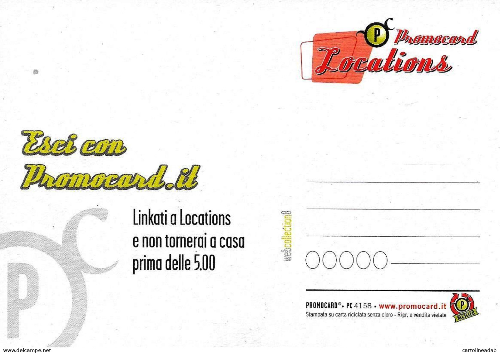 [MD9358] CPM - VIETATO DORMIRE ESCI CON PROMOCARD - PROMOCARD 4158 - PERFETTA - Non Viaggiata - Pubblicitari