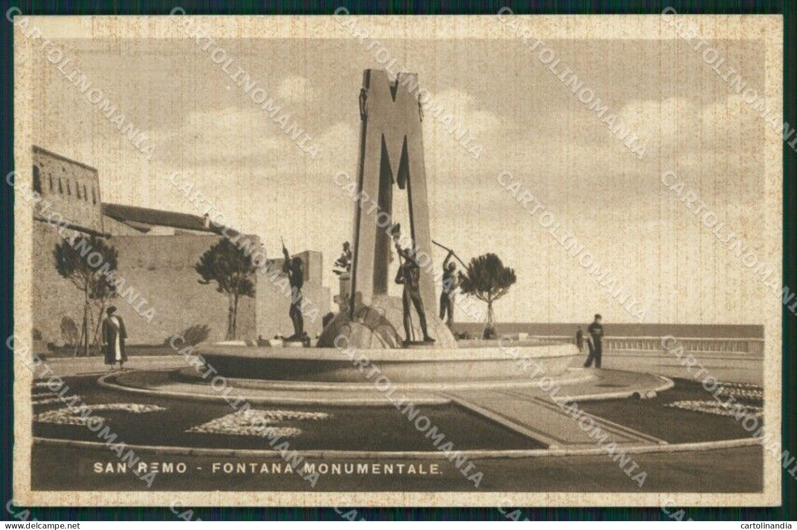 Imperia Sanremo Fontana Monumentale Cartolina ZG2850 - Imperia