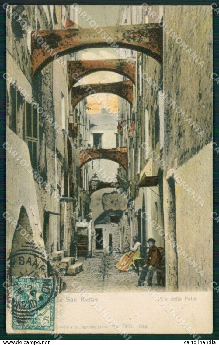 Imperia Sanremo Via Della Palla Cartolina ZG2871 - Imperia