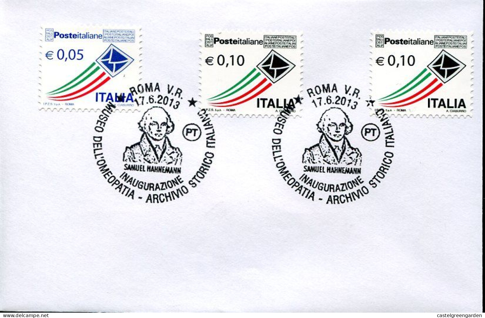 X0069 Italia, Special Postmark 2013 Roma, Homeopathy Museum, Homeophatie, Samuel Hahnemann - Other & Unclassified