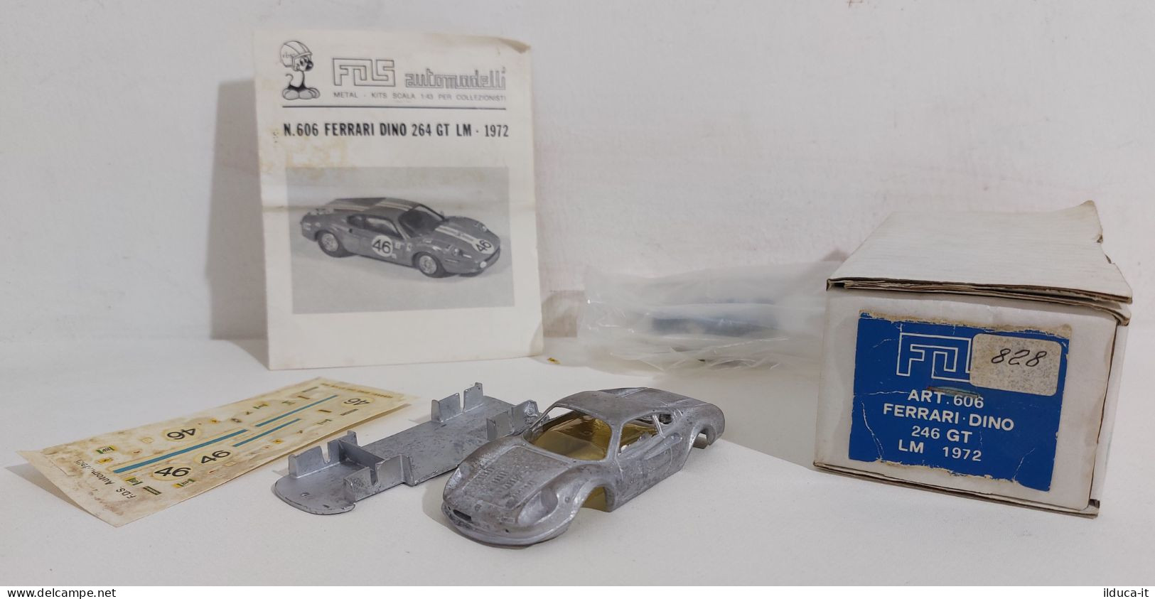 61870 KIT FDS 1/43 - Ferrari Dino 246 GT Le Mans 1972 - Andere & Zonder Classificatie