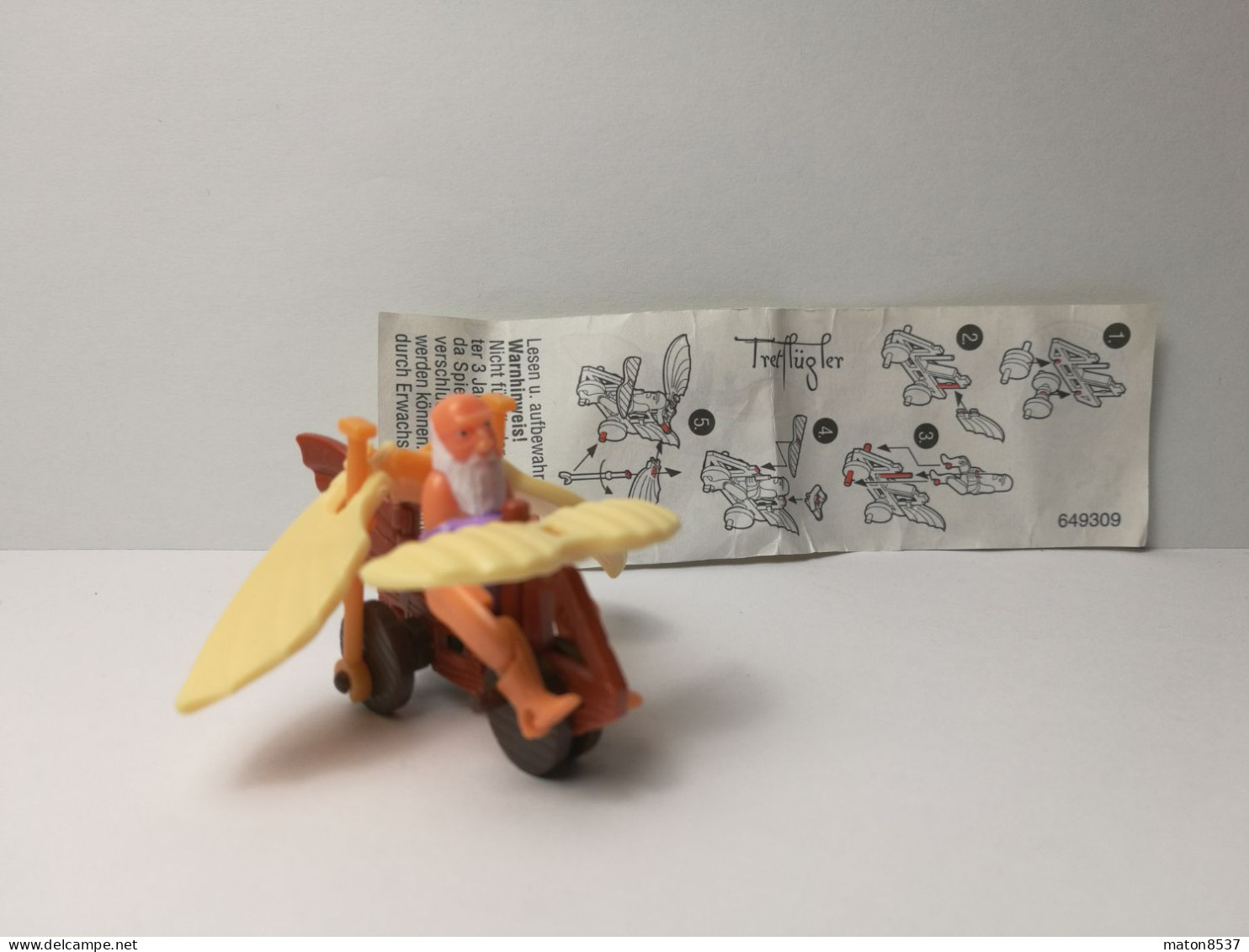 Kinder : 649309   Leonardos Wundersame Flugmaschinen 2001 - Tretflügler + BPZ - Inzetting