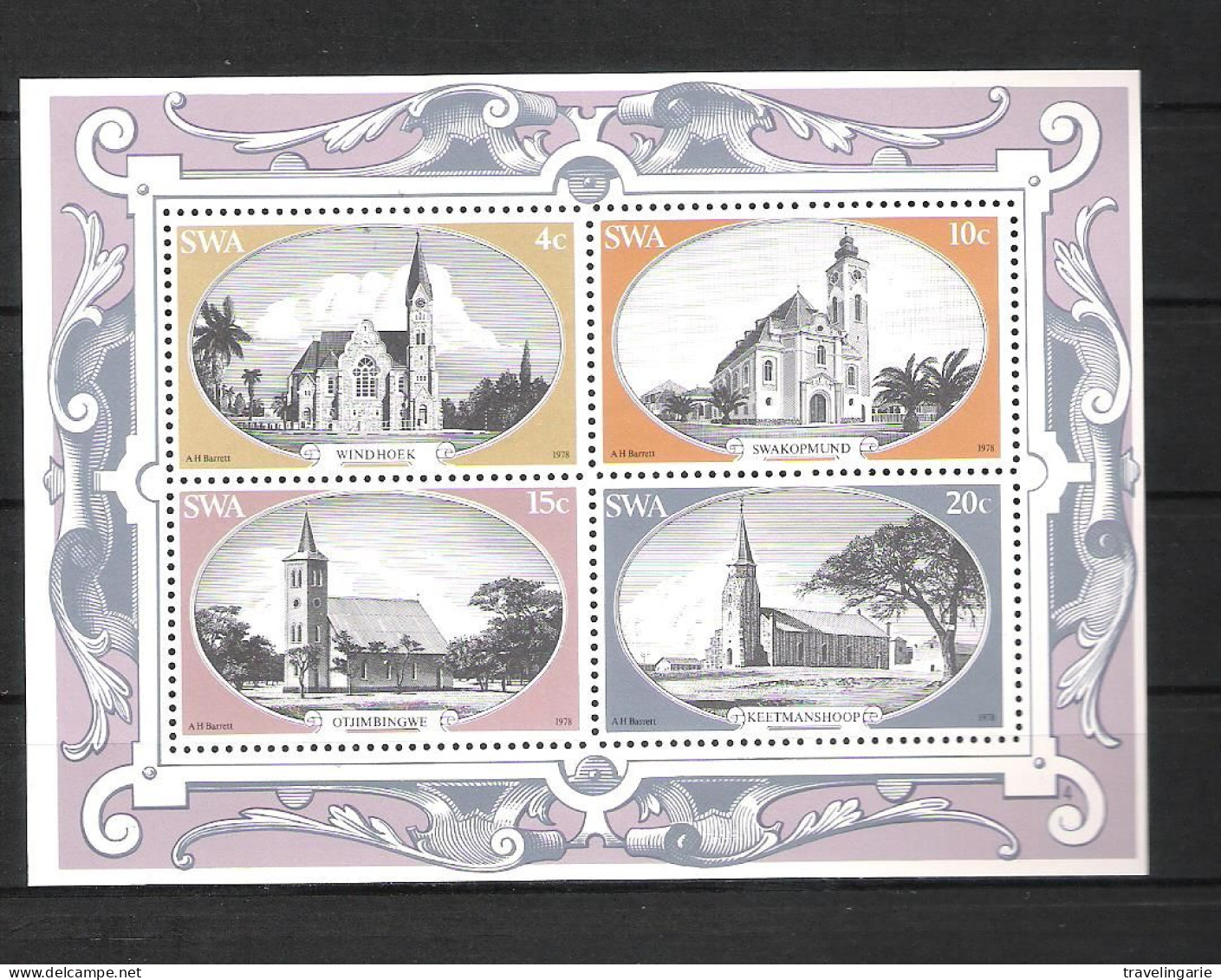 South West Africa 1978 Historical Churches S/S MNH/** - South West Africa (1923-1990)