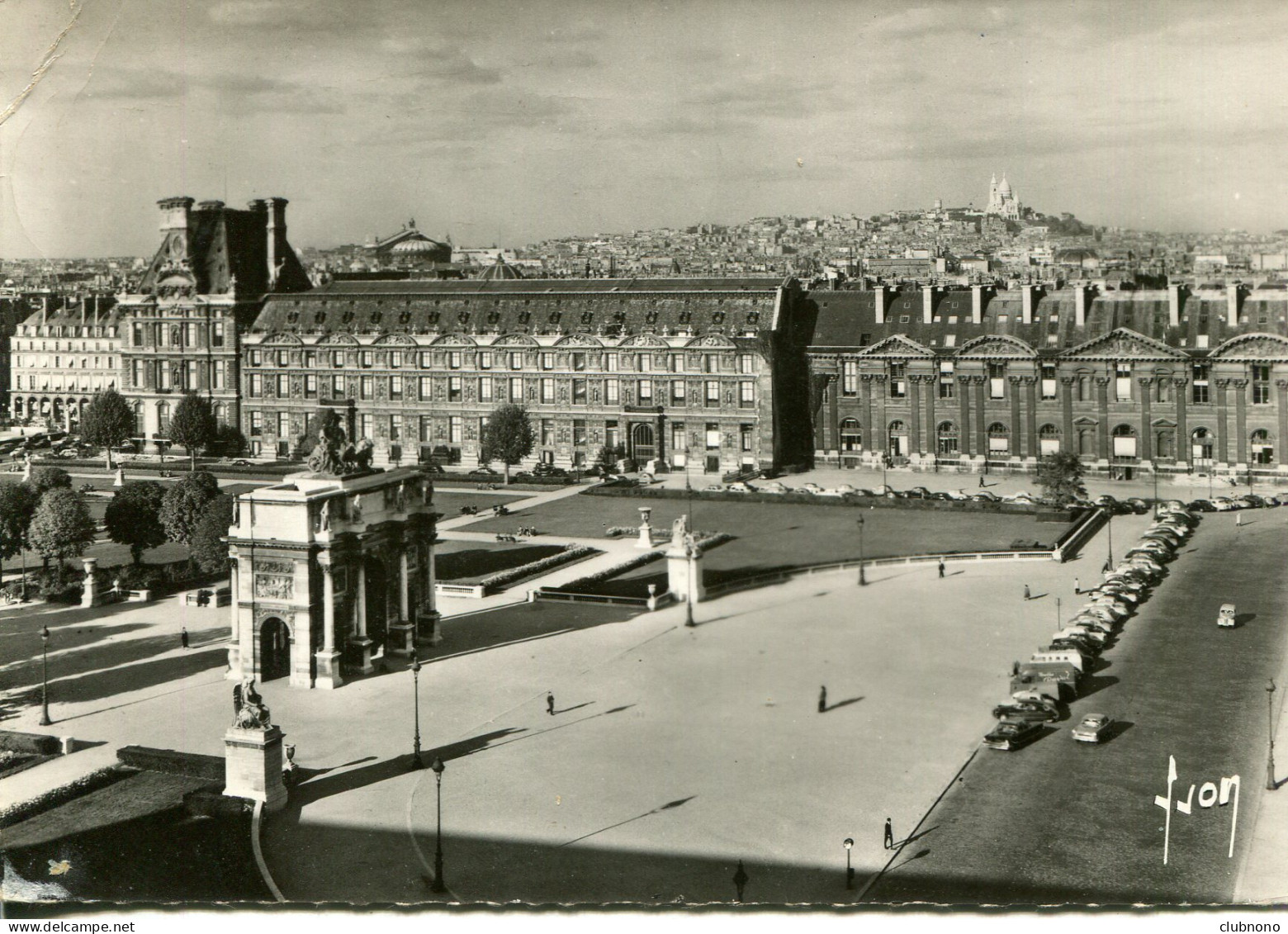 CPSM - PARIS -  PANORAMA - PALAIS DU LOUVRE - ARC DE TRIOMPHE DU CARROUSEL - Louvre