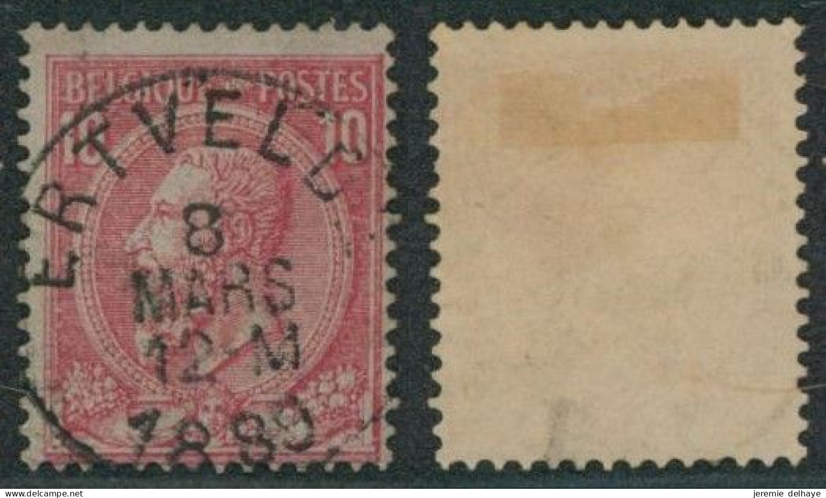 émission 1884 - N°46 Obl Simple Cercle "Ertvelde" // (AD) - 1884-1891 Leopold II