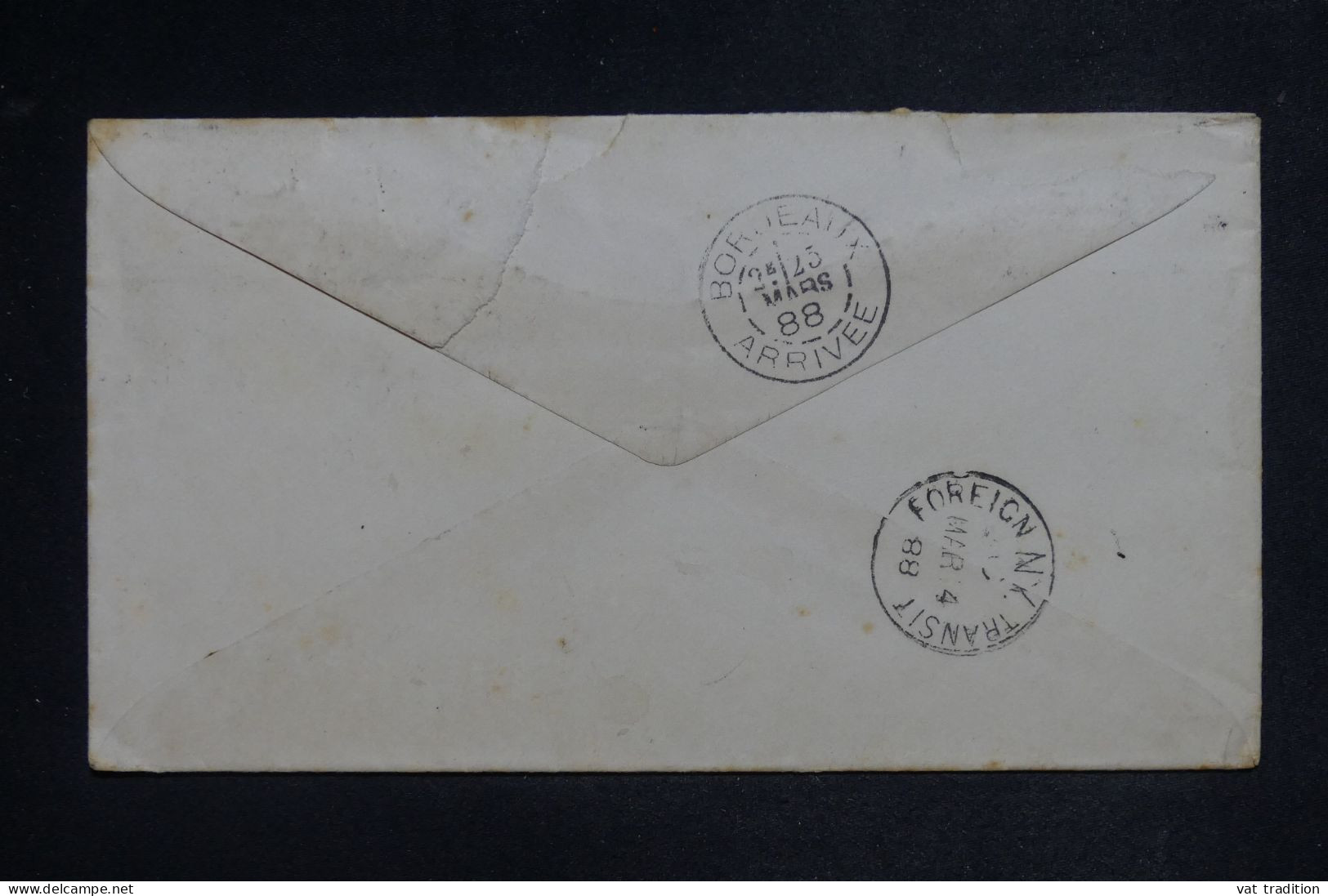 EQUATEUR - Enveloppe Commerciale De Guayaquil  Pour Bordeaux Via New York En 1888 -  L 151877 - Ecuador