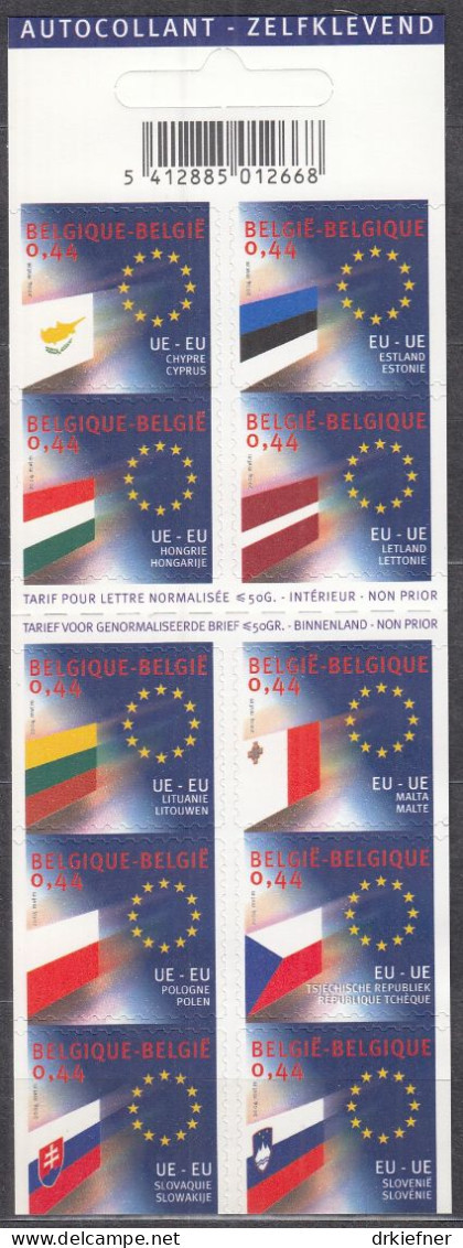 BELGIEN 3342-3351, Markenhftchen, Postfrisch **, Erweiterung Der Europäischen Union, 2004, Europa CEPT Mitläuferausgabe - 1953-2006 Moderni [B]