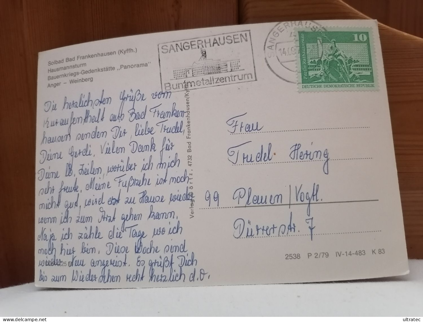 AK "BAD FRANKENHAUSEN MEHRBILDKARTE" SCHÖNE ALTE POSTKARTE VINTAGE  THÜRINGEN   Gut Erhalten  Original Der Zeit - Bad Frankenhausen