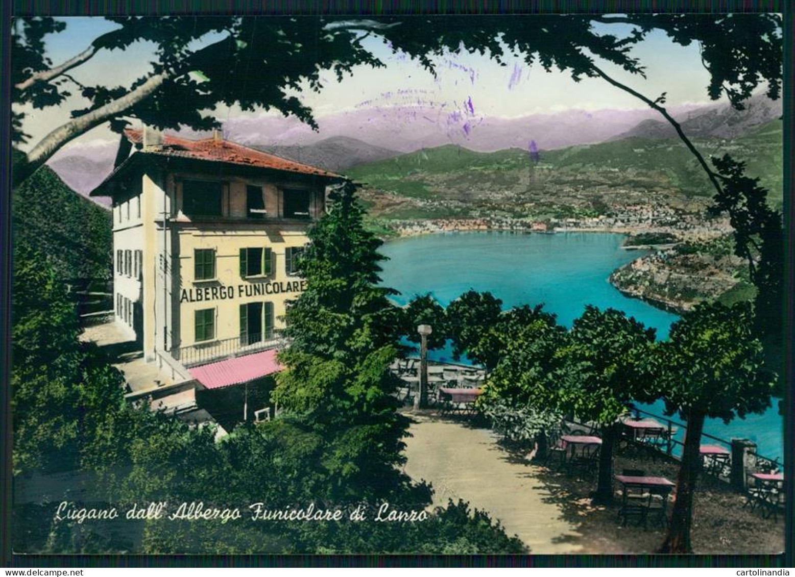 Svizzera Lugano Lago Di Funicolare Di Lanzo Foto FG Cartolina MZ5161 - Sondrio