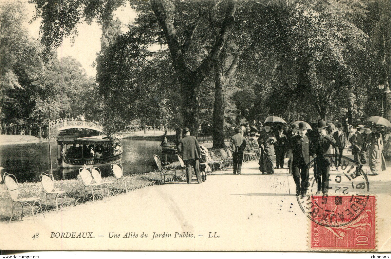 CPA -BORDEAUX - JARDIN PUBLIC - UNE ALLEE - Bordeaux