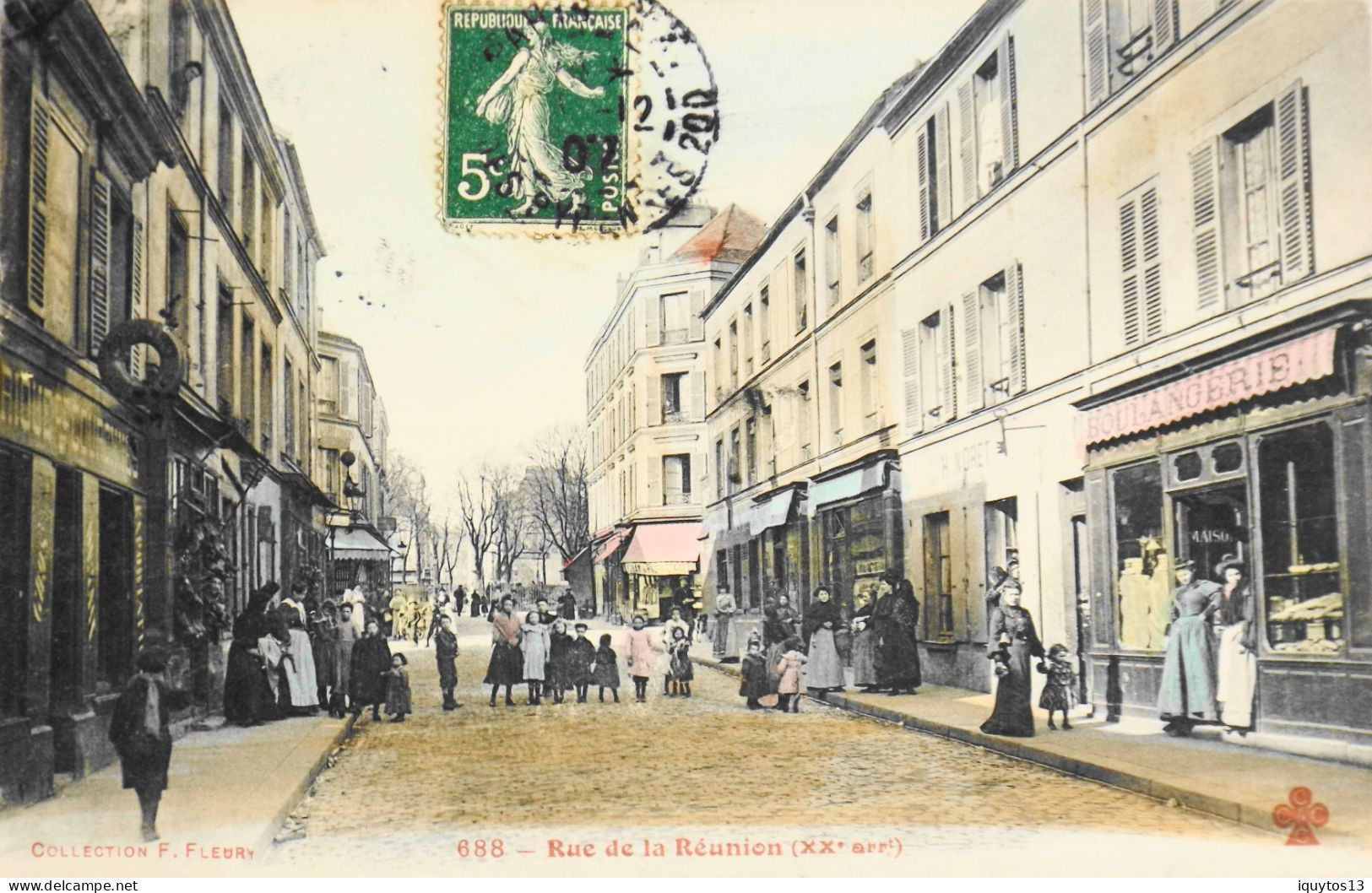 CPA. [75] > PARIS > N° 688 - Rue De La Réunion - (XXe Arrt.) - 1907 - TBE - Paris (20)