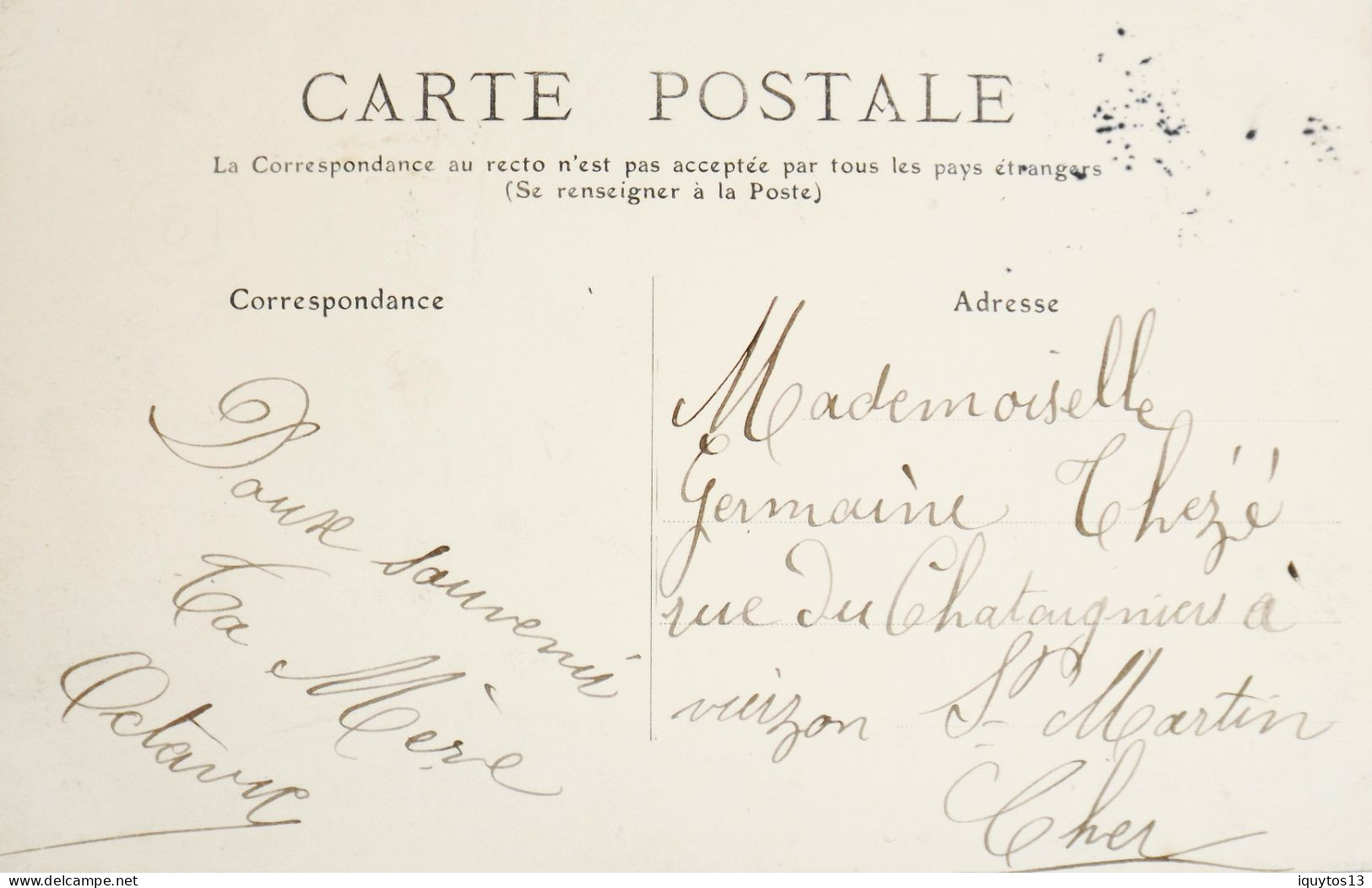 CPA. [75] > PARIS > N° 688 - Rue De La Réunion - (XXe Arrt.) - 1907 - TBE - Arrondissement: 20