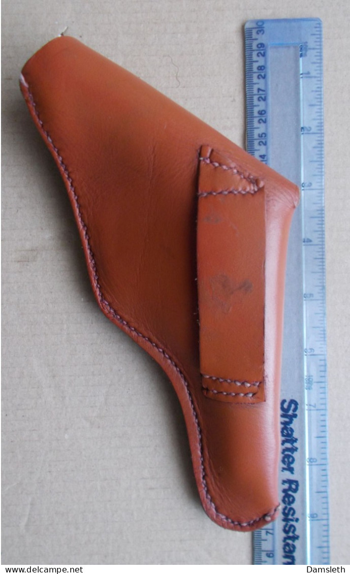 Newey Guns (GB) - Old Leather Holster For Small Pistol, Belt Loop For Left-hander - Altri & Non Classificati