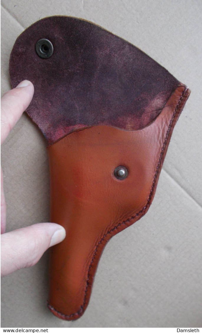 Newey Guns (GB) - Old Leather Holster For Small Pistol, Belt Loop For Left-hander - Other & Unclassified