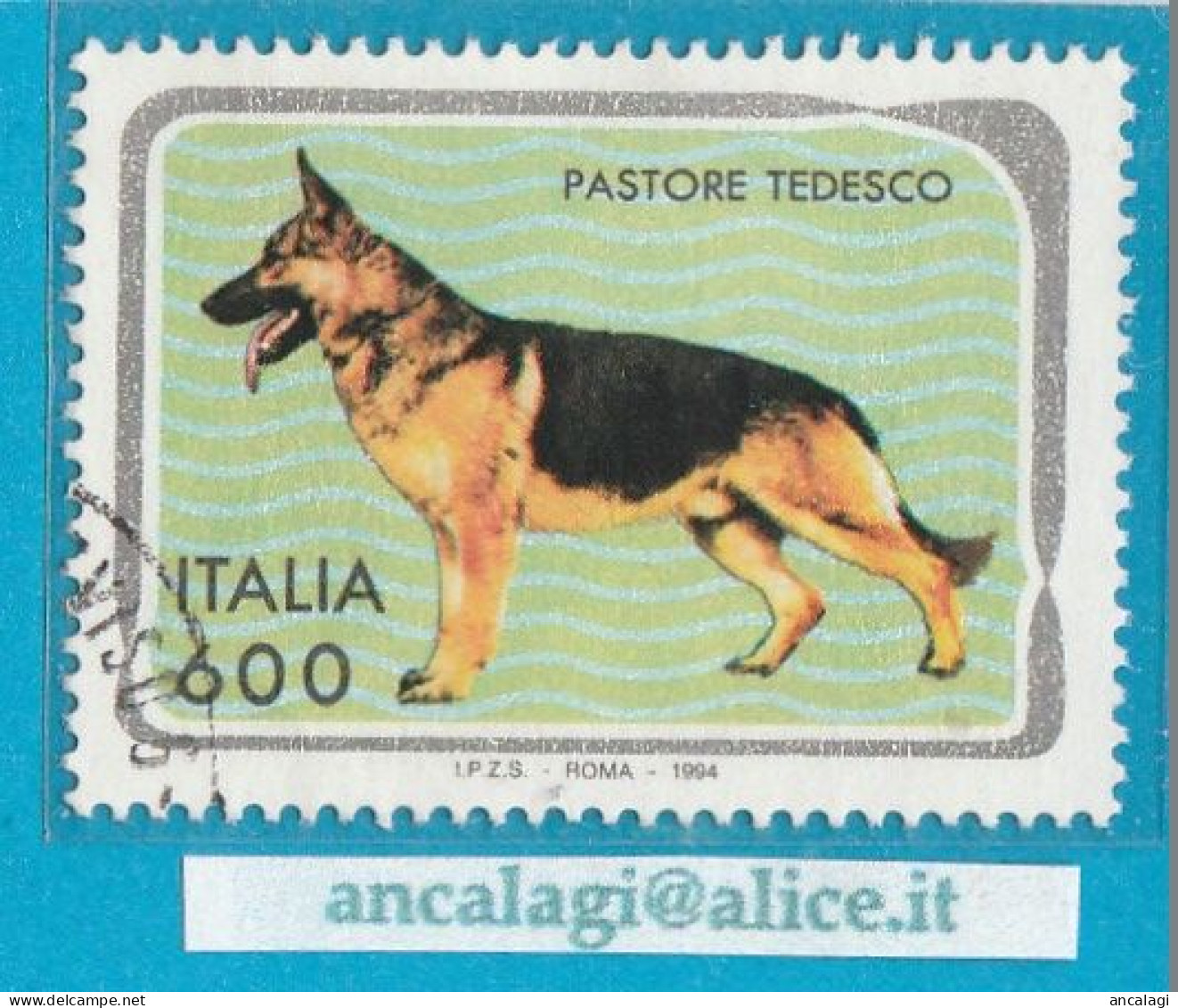 USATI ITALIA 1994 - Ref.0687 "ANIMALI DOMESTICI" 1 Val. - - 1991-00: Oblitérés