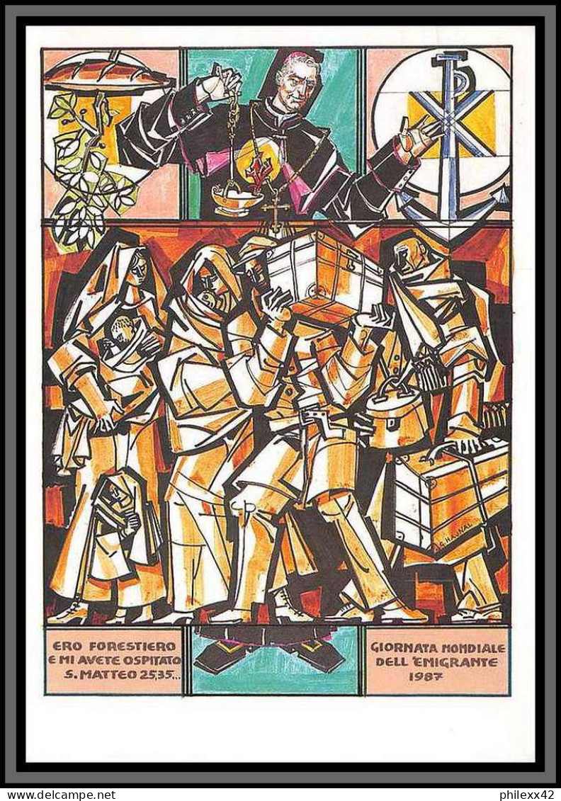 11258 Centenario Della Congregazionde Dei Missionari Di San Carlo 1987 Carte Postale Postcard Italie Italia Vaticane - Enteros Postales