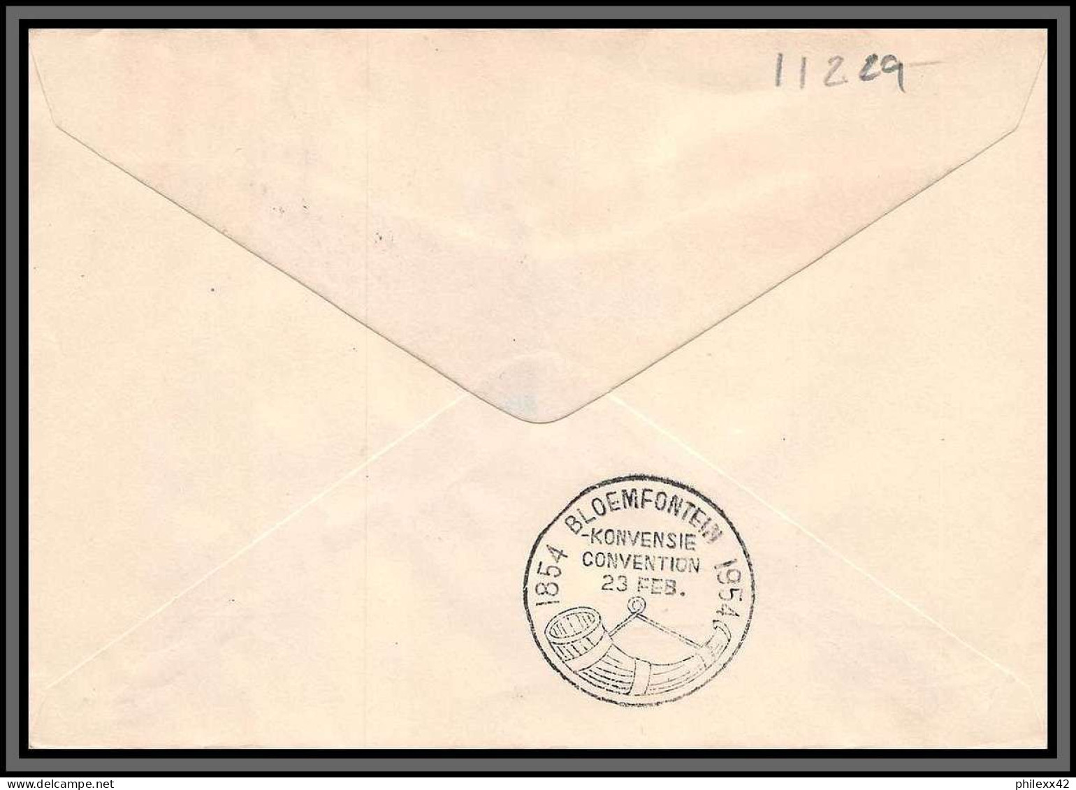 11229 Mi 237/8 FDC 23/2/1954 Lettre Cover Rsa South Africa  - FDC