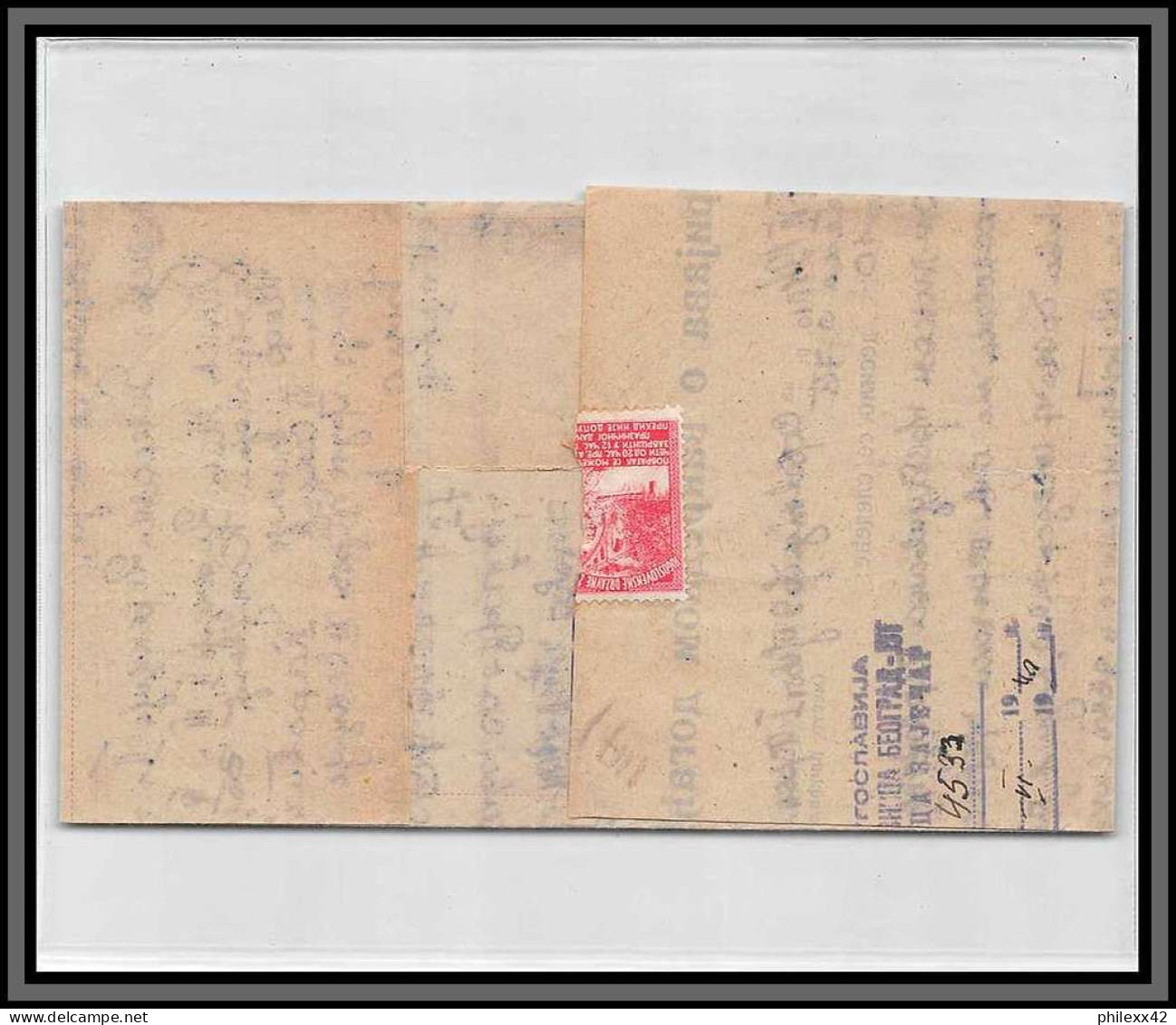 11171 Document 1940's Lettre Cover Yugoslavia Yougoslavie  - Storia Postale