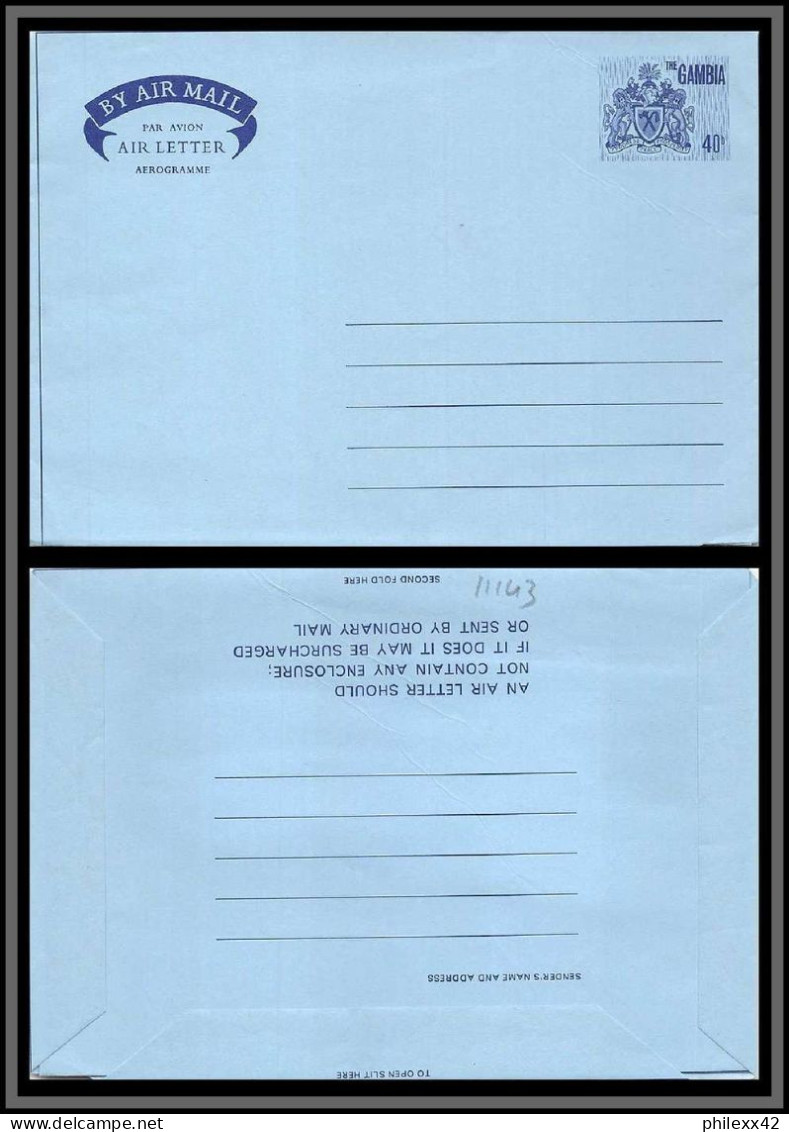 11143 40b Entier Stationery Aerogramme Gambie Gambia  - Gambie (1965-...)