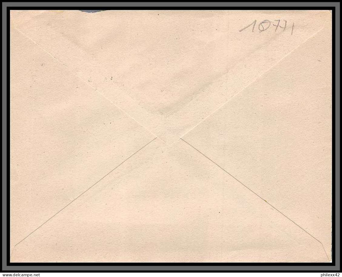 10771 Edouart Betancourt N°504 Journée Du Timbre 1942 Beziers Pour Nabonne Lettre Cover France  - Storia Postale