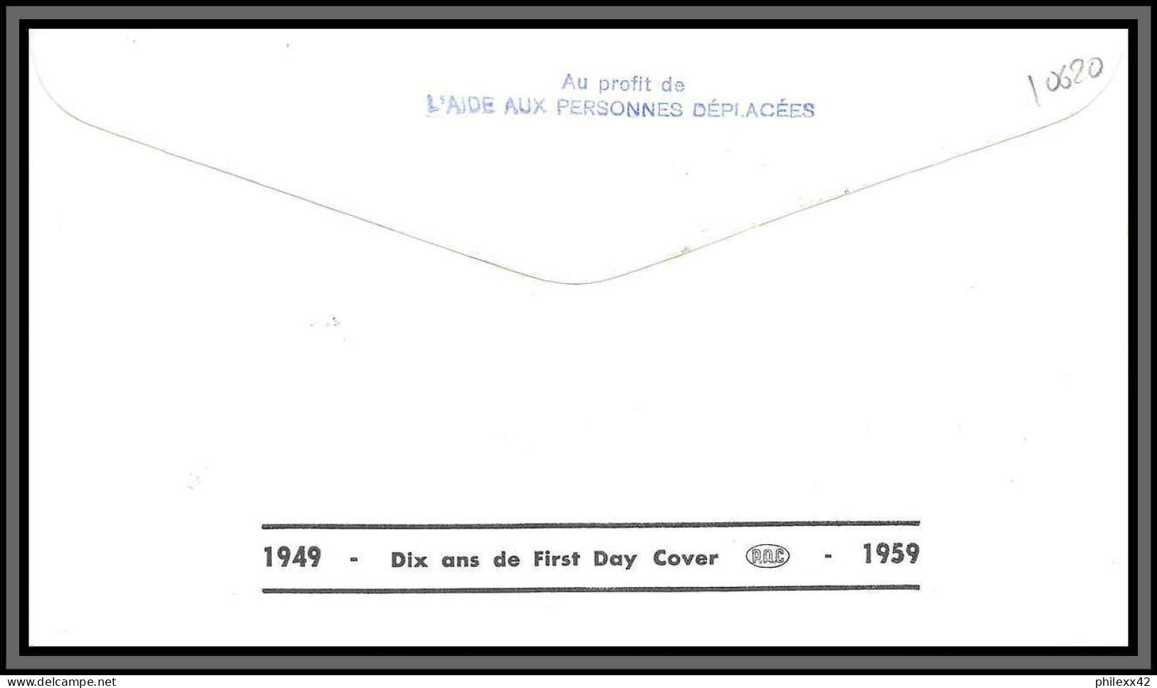 10620 N°1218/1219 EUROPA 19/9/1959 STRASBOURG Fdc Enveloppe Premier Jour Lettre Cover France  - 1950-1959