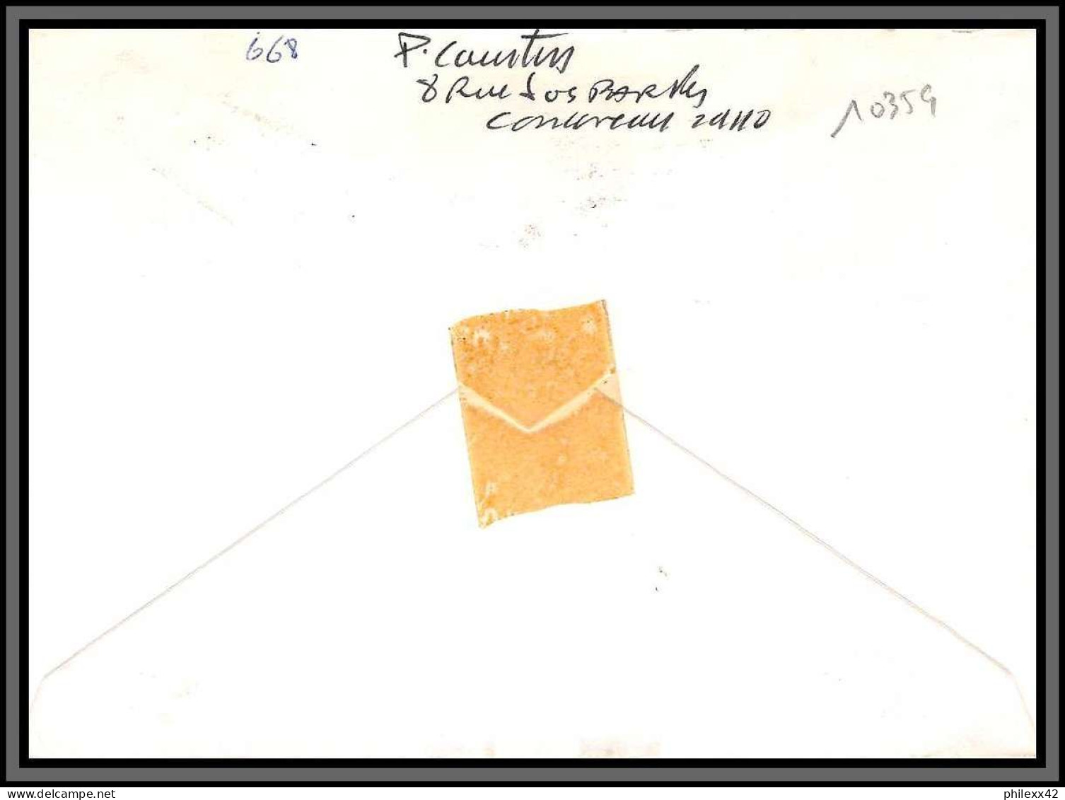 10359 Porte Timbre Concarneau 1986 Pour Lahitte Lyon Lettre Cover France  - Cartas & Documentos