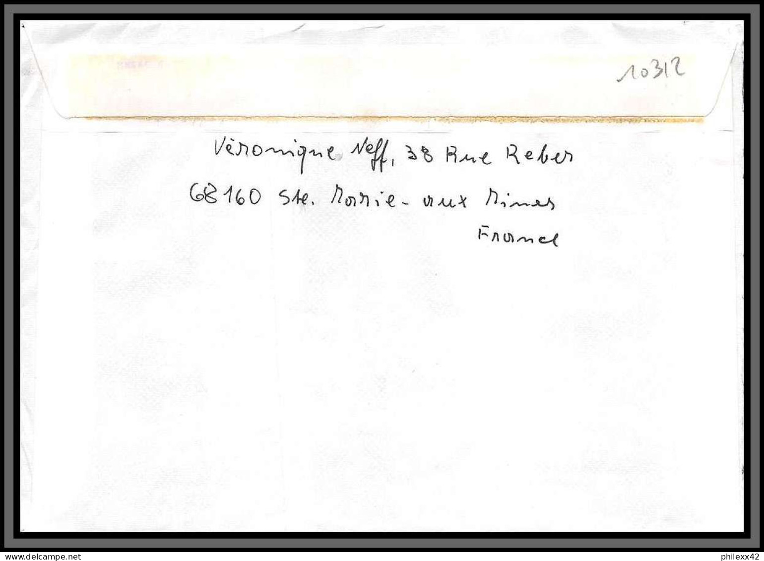 10312 N°2409 Recommandé Bel Affranchissement 7 Timbres 19/3/1986 Marie Aux Mines Haut-Rhin Lettre Cover France  - Lettres & Documents