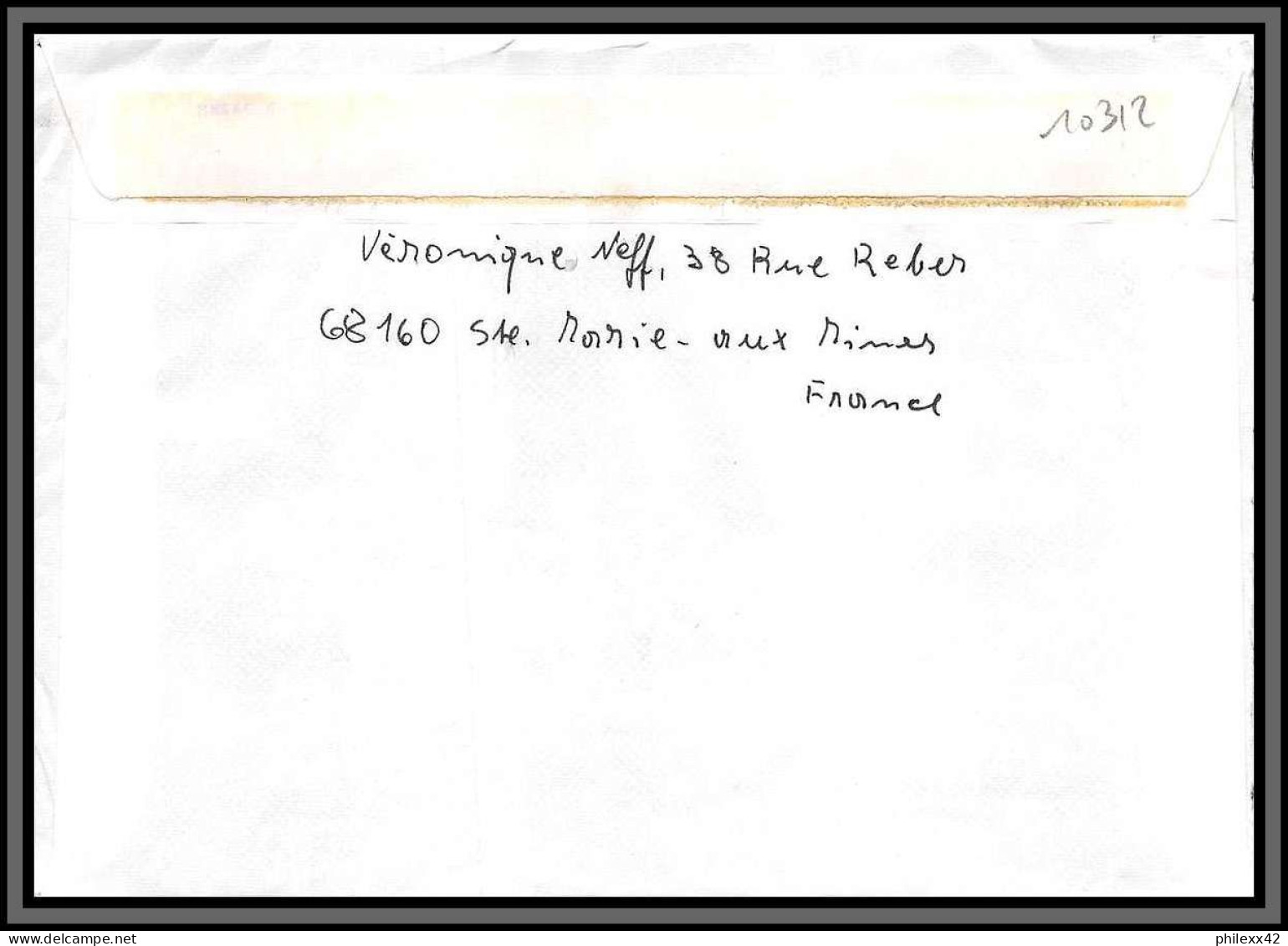 10312 N°2409 Recommandé Bel Affranchissement 7 Timbres 19/3/1986 Marie Aux Mines Haut-Rhin Lettre Cover France  - Covers & Documents