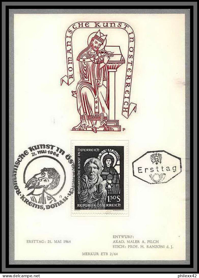 11766 N°990 Art Roman 21/5/1964 Fdc Carte Postale Postcard Autriche Osterreich Austria  - FDC