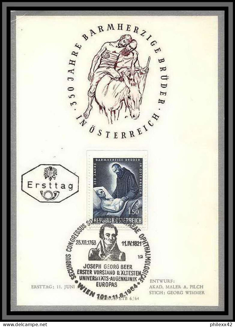 11749 N°992 Frères De La Charité Georg Beer 11/6/1964 Fdc Lettre Cover Autriche Osterreich Austria  - FDC