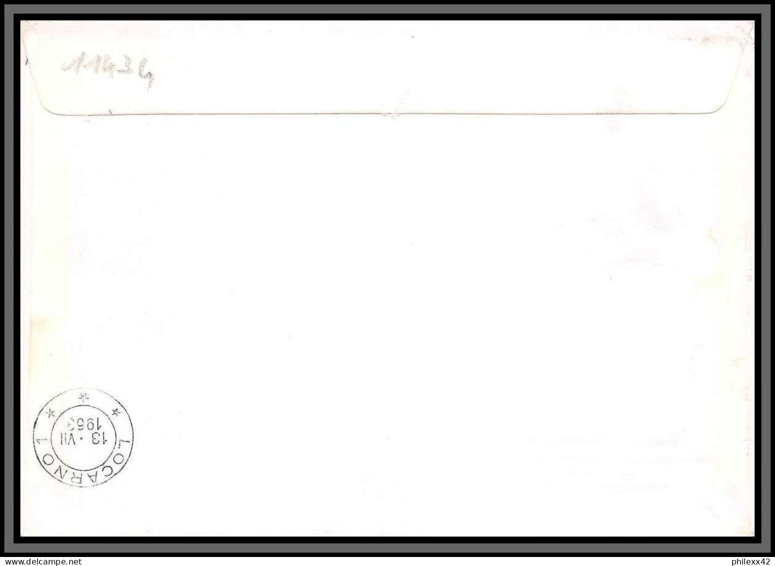 11434 25 Jahre Pro Aereo Bern Locarno 13/8/1963 Lot 3 FDC Lettre Cover Suisse Helvetia  - FDC