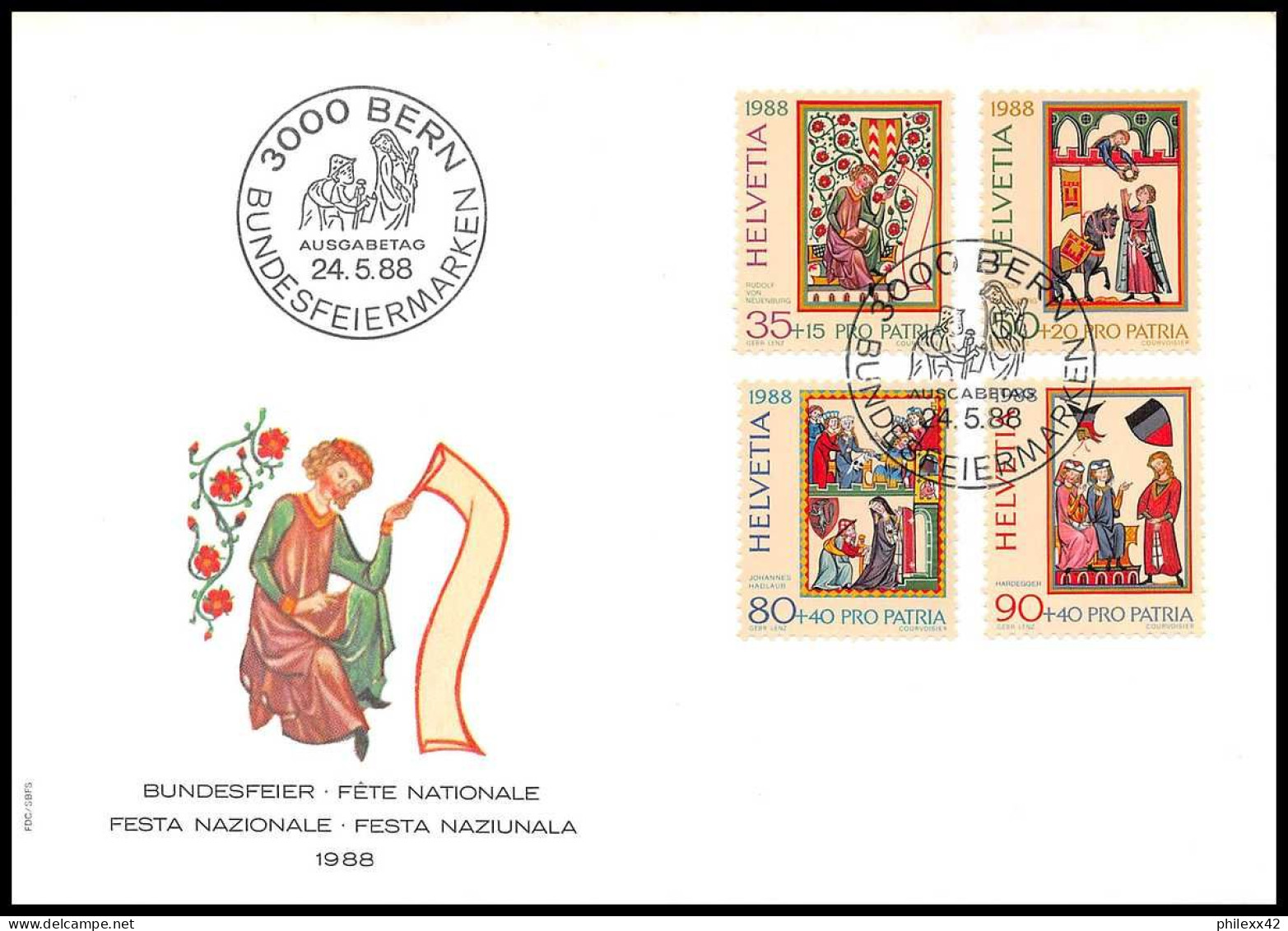 11437 Bon Lot De 95 FDC Dont Bloc Recommandés Lettre Cover Suisse Helvetia  - Lotti/Collezioni