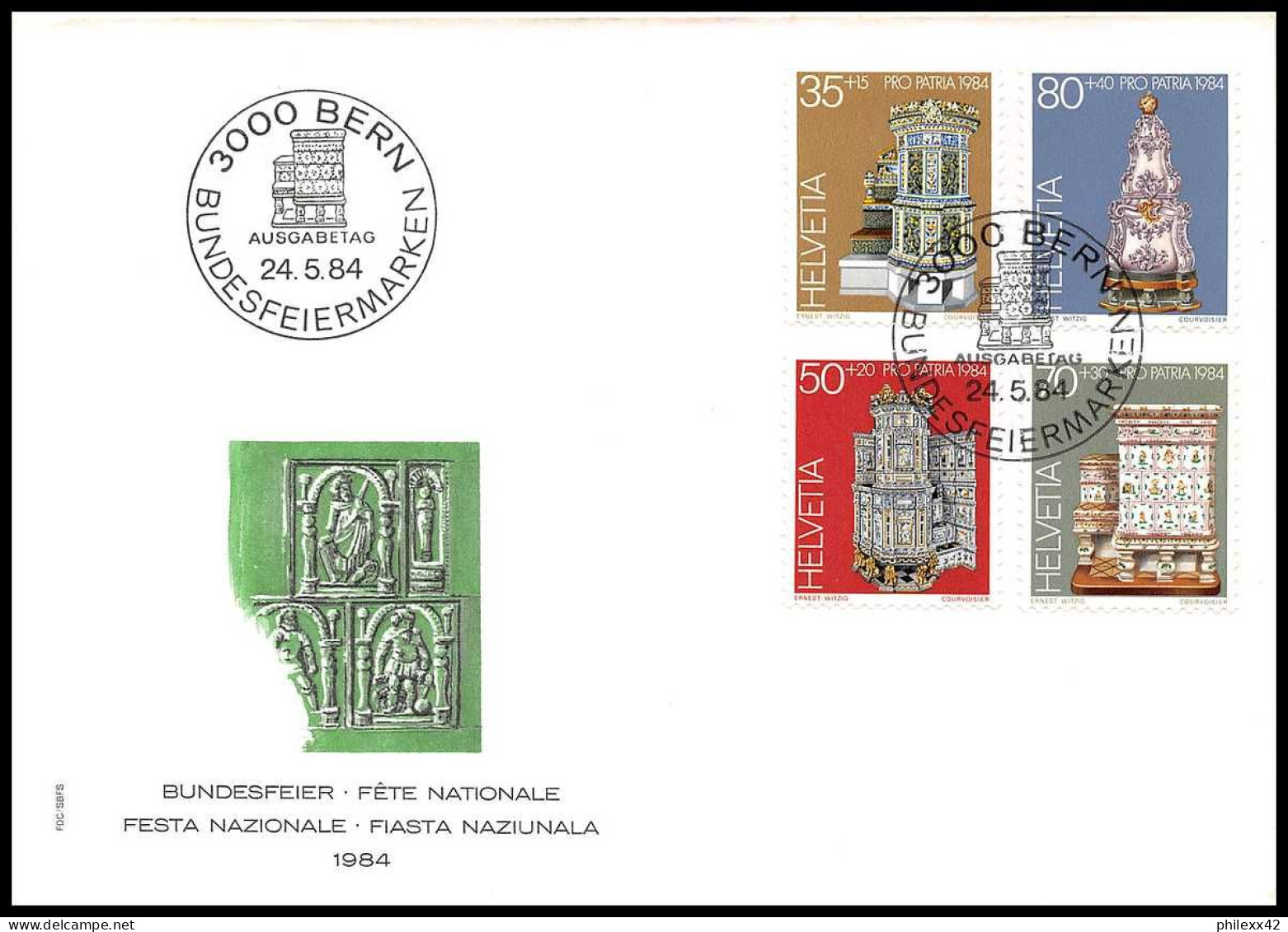 11437 Bon Lot De 95 FDC Dont Bloc Recommandés Lettre Cover Suisse Helvetia  - Lotti/Collezioni