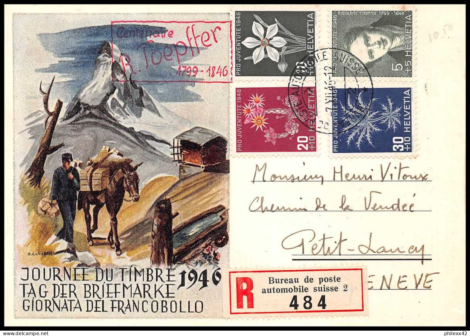 11437 bon lot de 95 FDC dont bloc recommandés lettre cover suisse helvetia 