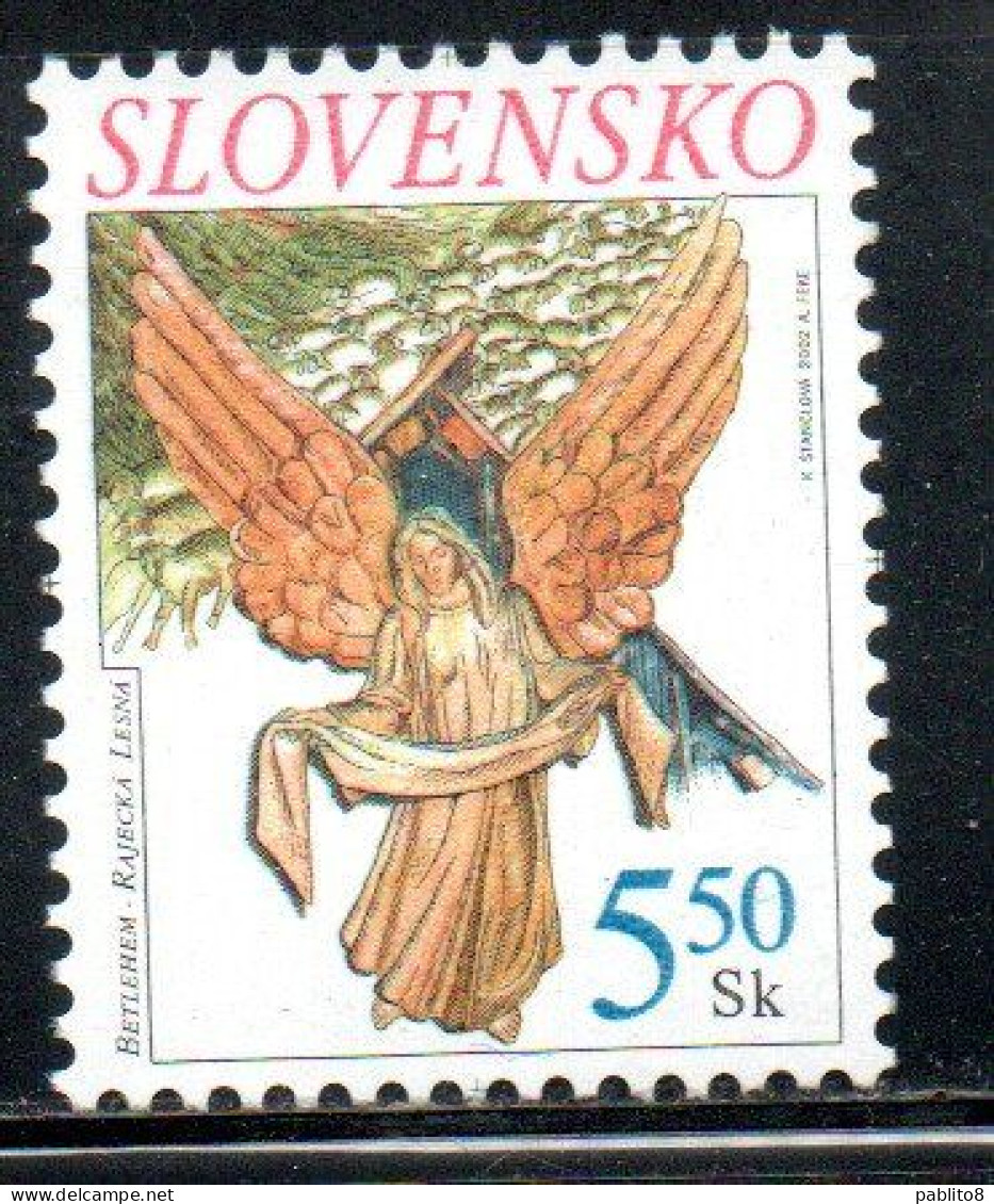 SLOVAKIA SLOVACCHIA SLOVENSKO 2002 CHRISTMAS NATALE NOEL WEIHNACHTEN NAVIDAD 5s MNH - Neufs